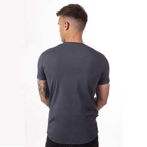 T-shirt unisexe 220G 100% coton à manches courtes SK Mass 220 grammes, impression sérigraphique personnalisée sur le col, peinture à chaud, tricot uni - Product Image 4