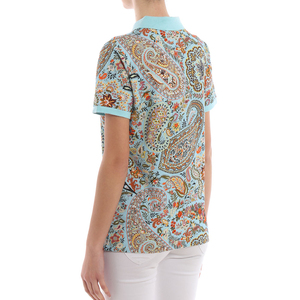 Polo pour femme, nouvelle mode, coupe ajustée, décontracté, manches courtes, streetwear, motif imprimé par sublimation - Product Image 4