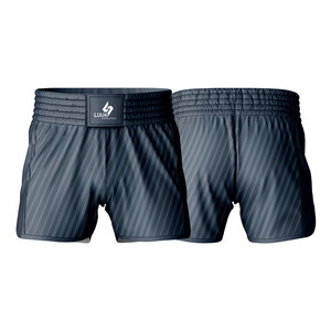 Shorts de boxe MMA personnalisés imprimés, durables, de haute qualité, extensibles dans quatre directions, ajustés, 100% polyester, respirants, shorts de Muay Thai - Product Image 4