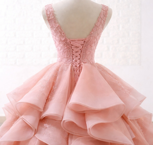 Robe de bal rose style occidental pour femme, robe de mariée rose pour femme, robes de mariée, robes de bal de promo - Product Image 4