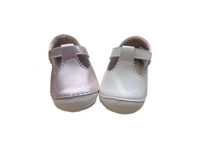 Chaussures Mary Jane roses pour bébé, dessus en cuir véritable, semelle extérieure en caoutchouc antidérapante, soutien de la voûte plantaire, légères, fermeture à enfiler, chaussures unisexes - Product Image 6
