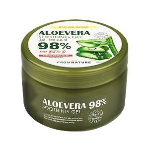 Gel apaisant pour le visage à l'aloe vera 98% Fromnature 500g, hydratant naturel - Product Image 1