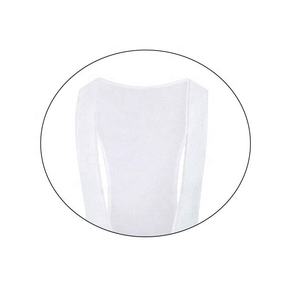 Conjunto de Jersey de Ciclismo Unisex sin Mangas, Cuello en V, Blanco y Azul, Bloques de Color, Absorbe la Humedad, Transpirable, Poliéster, Corte Regular, Personalizable, Deportivo - Product Image 3