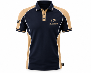 เสื้อกอล์ฟทีมชายแบบกำหนดเอง ผ้าฝ้าย 100% แห้งเร็ว ผ้าฟลีซเนื้อแน่น รับทำโลโก้ ชุดกีฬา รับผลิตแบบ OEM ODM - Product Image 1