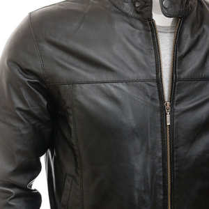 Blouson en cuir pour homme style motard, design tendance, prix abordable, idéal pour l'hiver - Product Image 3