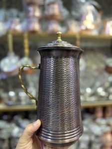 Jarra de Agua de Cobre para Vendedores Online, Jarra de Agua de Cobre de Calidad para Comercio Electrónico, Jarra de Agua de Cobre con Acabado Liso, Artículo de Fábrica al por Mayor - Product Image 5