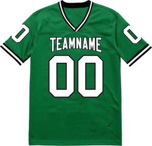 Camiseta Deportiva de Malla con Pedrería Personalizada al por Mayor, Estilo Urbano para Hombre, Sublimación, Cuello en V, Camiseta de Fútbol Americano - Product Image 6