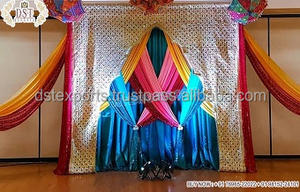 Toile de fond pour séance photo de mariage, décoration de rideau, photomaton de mariage indien, toile de fond de comptoir, toile de fond de mariage musulman, toile de fond de fonction - Product Image 4