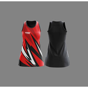 Proveedor de Uniformes de Netball de Calidad Profesional |   Uniforme de Netball Sublimado con Logotipo, Nombre y Número del Equipo |   Poliéster Transpirable - Product Image 1