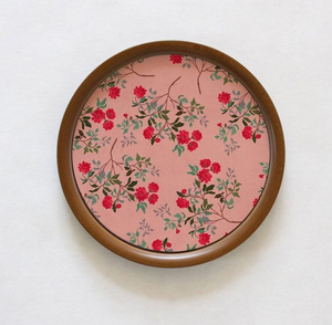 Plateau de service rectangulaire décoratif en MDF au design moderne, motif floral par blossom craft india - Product Image 3