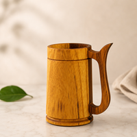 Taza de Madera de Acacia Natural de Lujo, Vajilla Minimalista para Bares y Restaurantes, para Minoristas y Vendedores en Línea, Precios al por Mayor B2B