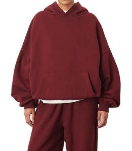 Sweat-shirt en molleton écologique pour femme, coupe ample, en coton, avec logo personnalisé brodé, effet délavé, style streetwear pour l'hiver - Product Image 1