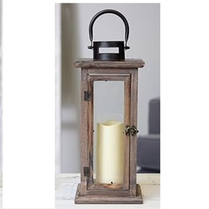 Lanternes de haute qualité pour la décoration de la maison, lanterne décorative en bois pour centres de table de mariage, lanterne à bougie en bois au prix le plus bas - Product Image 1