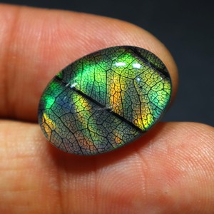 Monarch <b>Opal</b> Doublet Gemstone Green Fire <b>Opal</b> Handmade Stone Jewelry Fire <b>Opal</b> Doublet Monarch Gemstone Pendant Jewelry - Product Image 2