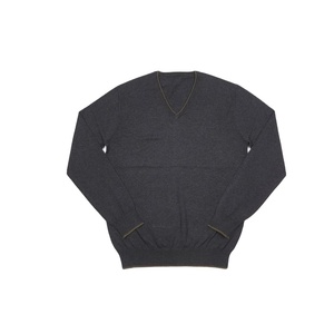 Winter Breathable Korean Men's Round Neck V-neck <b>Plus</b> <b>Size</b> Knitted <b>Sweater</b> Loose Solid Color - Product Image 2