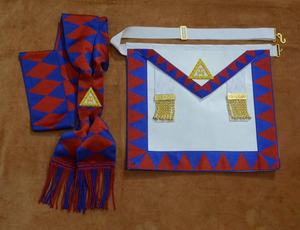 Royal Arch Grand Chapter Aprons & Sash Royal Companion's Principals Apron Sash & Breast Jewels <b>Collar</b> Gloves & Ties - Product Image 5
