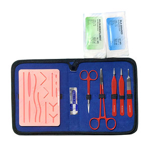 Kit Quirúrgico de Práctica de Sutura para Estudiantes de Medicina con Maniquí y Instrumentos de Acero Inoxidable - Product Image 1