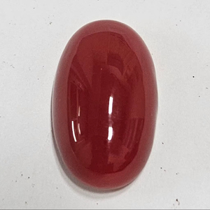 Coral rouge naturel italien de forme ovale, qualité supérieure, couleur améliorée, pierre précieuse, pierre précieuse en vrac pour la fabrication de bijoux - Product Image 1