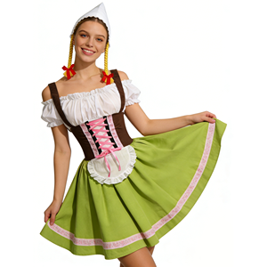 Nuevo Disfraz de Cerveza Alemana de Halloween 2025, Talla Grande, para Mujer, Inspirado en TV y Cine, con Falda - Product Image 3