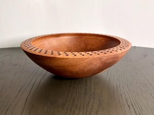 Meilleur design, accessoires de table vintage en bois pour la cuisine, bol à riz et à soupe pratique en bois durable gravé - Product Image 2