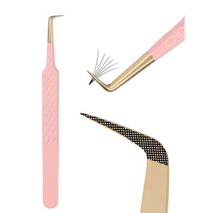 Pince à épiler professionnelle pour extensions de cils, en acier inoxydable, durable, prise parfaite, pointe fine, haute qualité - Product Image 1