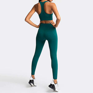 Conjuntos de Yoga Transpirables y Ecológicos con Logotipo Personalizado, Pantalones de Yoga para Mujer, Leggings, Sujetador Deportivo Sin Costuras, Ropa Deportiva para Gimnasio y Fitness para Adultos - Product Image 4