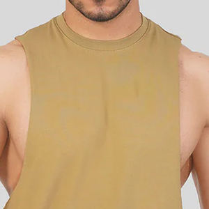 Men Tank Top Casual Sleeveless Gym Vest Breathable Cotton Fabric Comfortable Material Ideal For Workout Training <b>Running</b> Wear - Product Image 5