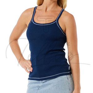 Débardeur court sans manches pour femme de haute qualité, en Spandex/Polyester, séchage rapide, respirant, décontracté, pour la gym, col carré, 120g - Product Image 3