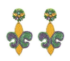 Boucles d'oreilles uniques faites à la main en perles de rocaille multicolores, accessoires de mode bohème chic à prix avantageux - Product Image 5