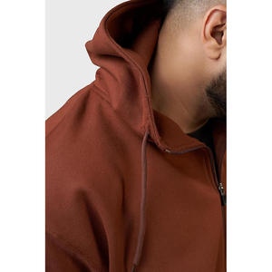Sweat à capuche zippé pour homme de qualité supérieure, 100% coton, hiver, impression personnalisée OEM/ODM, MOQ, livraison rapide, service mondial - Product Image 2