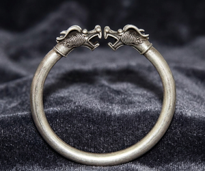 Exclusivas Pulseras de Plata de Ley 925 con Diseño de Dragón Vintage, Oxidadas, Joyería Animal para Niños, Venta al Por Mayor - Product Image 6