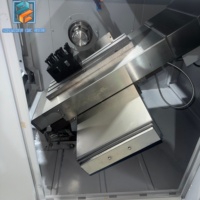 Mini tour à métaux XG40 avec moteur servo-broche 4kW, tour CNC à banc incliné horizontal, système de commande GSK, fonctionnalités numériques