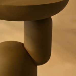 Mesa Consola Minimalista con Base de Pedestal, Mueble Moderno para Sala de Estar, Diseño Estable, 56 cm de Altura, Selección del Personal - Product Image 3