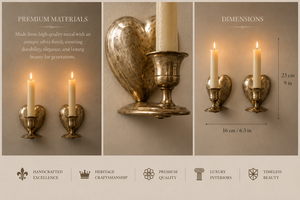 Grand European Venetian Baroque Luxury Wall <b>Sconce</b> Ornate Decorative Wall <b>Light</b> with Elaborate Mirror Detailing, Premium Brass F - Product Image 5