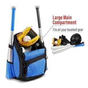 Mochila Ligera para Béisbol y Sóftbol – Bolsa Deportiva Impermeable de Poliéster con Malla Ventilada, Cierre de Cremallera y Logotipo Personalizado - Product Image 4