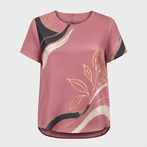Camiseta Deportiva Corta de Manga Corta con Cuello Redondo y Logotipo Personalizado para Mujer, Transpirable, para Gimnasio, Fitness y Entrenamiento - Product Image 6