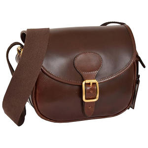 Sac à cartouches MOLLE en cuir véritable brun pour la chasse et le tir, pochette robuste et durable à fort grossissement 10x/8x - Product Image 6