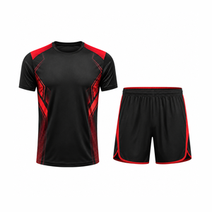 Ensemble T-shirt et short de sport pour homme – Tenue de course athlétique respirante pour l'entraînement et la performance - Product Image 1