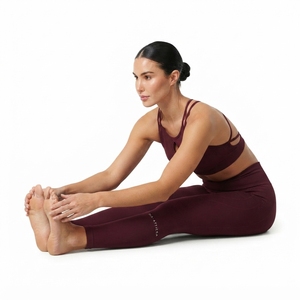 Leggings taille haute pour femmes et soutien-gorge de sport à double bretelle, ensemble de vêtements de sport actifs en deux pièces - Product Image 6
