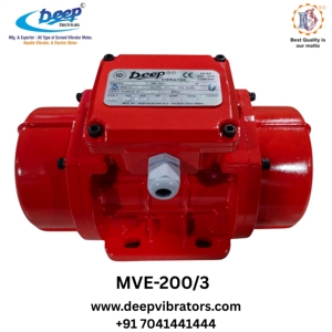 Vibrateur à béton haute performance à entraînement électrique, moteur vibrant rouge tendance MVE 200/3 triphasé 3000 tr/min - Product Image 3