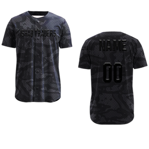 Custom Sublimation Baseball Jersey Adult <b>Men</b> Polyester Breathable Black Camo Pattern Design <b>Men's</b> <b>White</b> Baseball <b>Pants</b> - Product Image 1