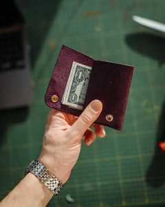 Artisan Made Stitchless Leather <b>Wallet</b> Minimalist Slim Card Holder No Stitch Genuine Leather <b>RFID</b> Men <b>Wallet</b> SLW-0057 - Product Image 2