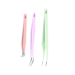 Pinzas para Pestañas al por Mayor con Empuñadura de Diamantes en Oro Rosa, Herramienta de Accesorios con Logotipo Personalizado para Marca Privada, Pinzas para Pestañas al por Mayor con Marca Privada - Product Image 6