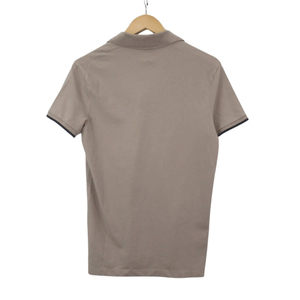 Chemise décontractée pour homme en jersey de coton uni à manches courtes avec bordure contrastante, coupe ajustée, respirante, vente en gros - Product Image 6