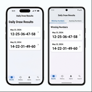 Aplicación Royalcraft Results Checker – Genera Resultados, Seguimiento de Números, Notificaciones y Archivo de Historial para IOS/Android y MAC - Product Image 1