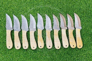 Cuchillo de hoja fija personalizable para camping en la naturaleza con funda y mango de hueso, para supervivencia al aire libre, caza y estilo vaquero, compatible con OEM, lote. - Product Image 2