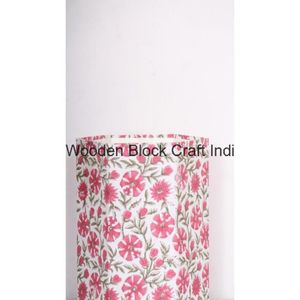 Poubelle hexagonale DIY en carton recyclé et tissu de coton à motif floral artisanal pour jardin, bureau ou maison - Product Image 6
