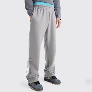 Pantalon de jogging décontracté en coton pour homme, design unique, logo personnalisé, vente en gros, streetwear, poids moyen - Product Image 1