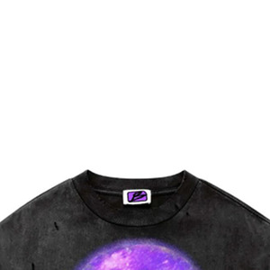 Brand <b>Men's</b> <b>Black</b> Oversized T-Shirt Cartoon Print Short Sleeve O-Neck Streetwear Jersey Fit - Product Image 3
