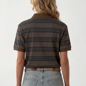 Camiseta polo de movimiento activo para mujer, de algodón con doble costura, ropa profesional, camiseta polo ligera para mujer - Product Image 2